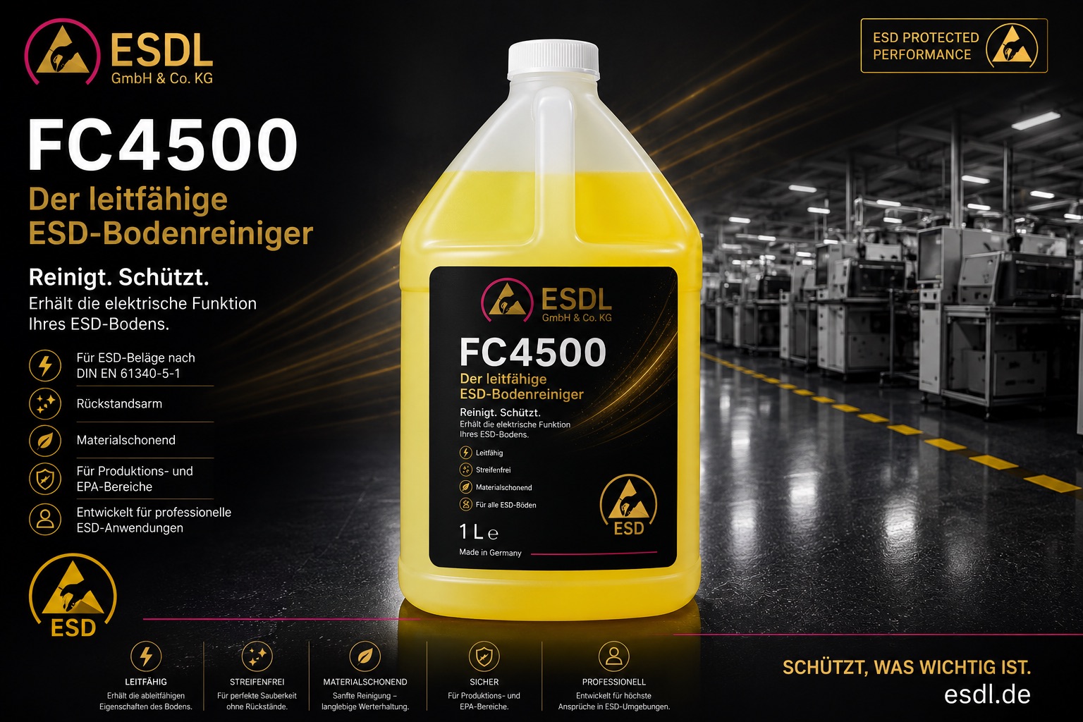 Detergente per pavimenti ESD FC-4500